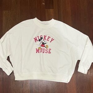 Gap Disney Mickey Mouse Cropped Crew